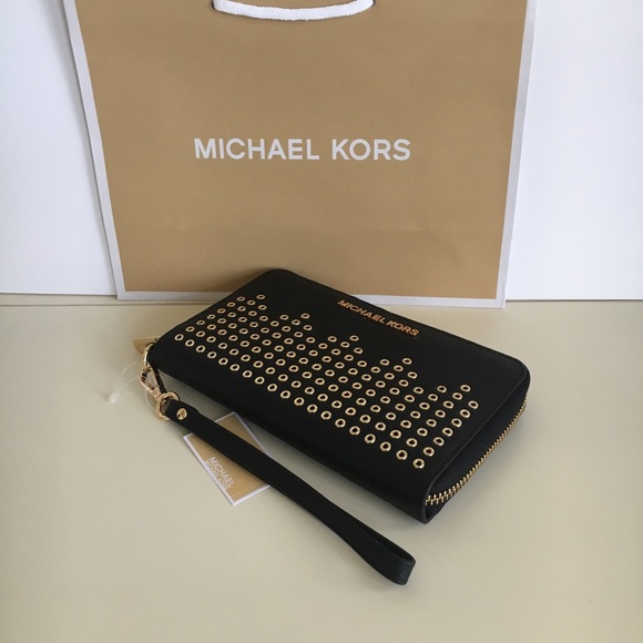 MICHAEL KORS HAYES WRISTLET/PHONE CASE NWT - Picture 4 of 8